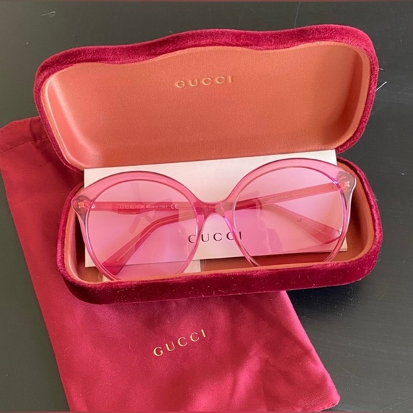 Gucci pink sunglasses